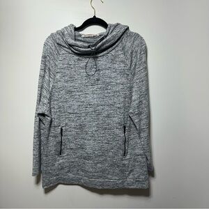 Soft Surroundings Cloud Nine‎ Marled Cowl Funnel Neck Tunic Sweater Size 1X